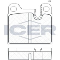 Set placute frână ICER 180303 imaginea #2 — magazin online Desire.md