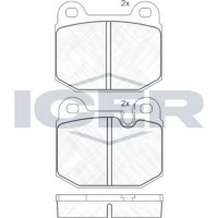 Set placute frână ICER 180307 imaginea #2 — magazin online Desire.md