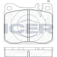 Set placute frână ICER 180324 imaginea #2 — magazin online Desire.md