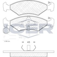 Set placute frână ICER 180410 imaginea #2 — magazin online Desire.md