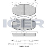 Set placute frână ICER 180417 imaginea #2 — magazin online Desire.md