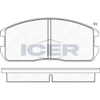 Set placute frână ICER 180497 imaginea #2 — magazin online Desire.md