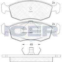 Комплект тормозных колодок ICER 180543 фото №2 — интернет-магазин Desire.md