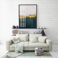 Pictură ArtShop Contrasting Colors & Dripping Gold 30x45cm (PA45-XL)