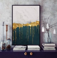 Картина ArtShop Contrasting Colors & Dripping Gold 30x45cm (PA45-XL-L)