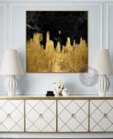 Pictură ArtShop Golden Black Metal 40x40cm (PA48-XL-L)