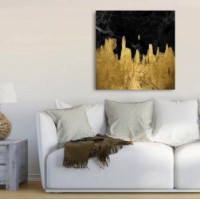 Pictură ArtShop Golden Black Metal 80x80cm (PA48-M-PL)