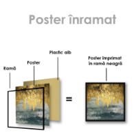Pictură ArtShop Golden Gray Metal 80x80cm (PA47-M-L) imaginea #2 — magazin online Desire.md