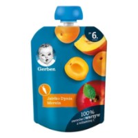 Piure pentru copii Gerber Apple&Pumpkin And Apricot 6m+ 80g