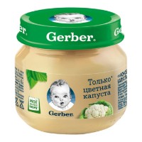 Piure pentru copii Gerber Cauliflower 4m+ 80g