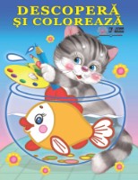 Раскраска для детей Biblion Descopera si coloreaza Animale domestice (9789975111843)