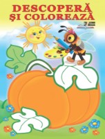 Раскраска для детей Biblion Descopera si coloreaza Legume (9789975111812)