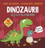 Раскраска для детей Biblion Dinozaurii ies la plimbare (9789975148795)