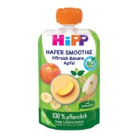 Piure pentru bebeluși HiPP Smoothie Peach/Apple/Banana With Oats 120ml (84007)