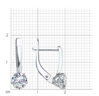 Серьги SOLOVOV JEWELRY 029526-3 фото №2 — интернет-магазин Desire.md