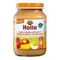 Детское пюре Holle Bio Organic Apple & Banana with Apricot 190g