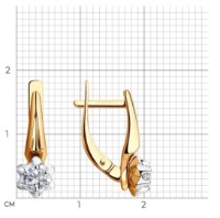 Серьги SOLOVOV JEWELRY 51-120-00734-1 фото №3 — интернет-магазин Desire.md