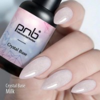 Bază pentru gel-lac PNB Crystal Base Milk 8ml imaginea #2 — magazin online Desire.md