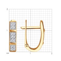 Cercei SOLOVOV JEWELRY 51-220-01986-1 imaginea #2 — magazin online Desire.md