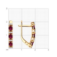 Cercei SOLOVOV JEWELRY 51-220-02157-2 imaginea #4 — magazin online Desire.md