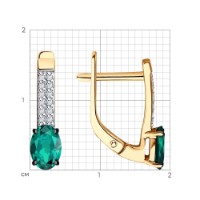 Cercei SOLOVOV JEWELRY 51-220-02312-2 imaginea #4 — magazin online Desire.md