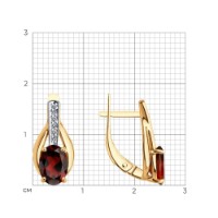 Серьги SOLOVOV JEWELRY 51-320-00256-2 фото №2 — интернет-магазин Desire.md