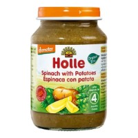 Piure pentru copii Holle Spinach&Potatoes 4+ 190g
