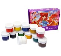 Художественные краски Luci Anime For Girls Gouache 12colors 15ml