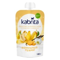 Piure pentru copii Kabrita Vanilla Pudding 8+ 100g