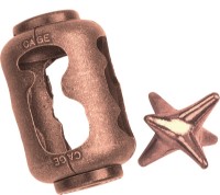 Brain Puzzle Eureka Mini Huzzle Cage Antique Copper (515174) imaginea #2 — magazin online Desire.md