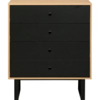 Comodă Deco Calvin 80x40x95Hcm Black