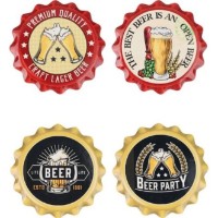 Set suporturi pentru pocale de bere EH  4pcs D11Х2.8cm, доломит (55502) imaginea #2 — magazin online Desire.md