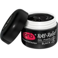 Гель для дизайна ногтей PNB Gel Paste Bas-Relief Black 5ml