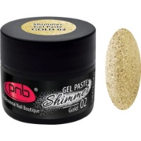 Гель для дизайна ногтей PNB Shimmer Gel Paste 02 Gold 5ml