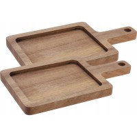 Platou pentru servire EH 2pcs 23X13cm  дерево акация (55092)