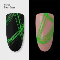 Gel pentru desen PNB WebGel Neon Green 5ml imaginea #2 — magazin online Desire.md