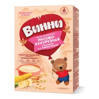 Terci de orez si porumb cu lapte pentru copii Винни Banana 6+ 200g
