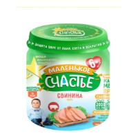 Пюре для детей Маленькое Счастье Свинина 6m+ 80g