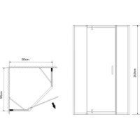 Cabină de duș Stream Alameda 900x900x2000 6mm (113410) imaginea #3 — magazin online Desire.md