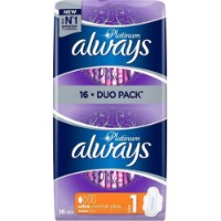 Absorbante Always Platinum Ultra Normal 16pcs