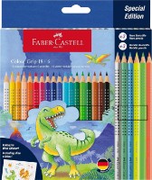 Creioane colorate Faber-Castell Colour Grip Dinosaurus 201546 24pcs