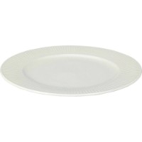 Сервировочное блюдо Siaki Ribbed New Bone 27cm White фарфор (55067)