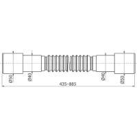 Гофра для кухонных моек Alcaplast A720 (97906) фото №2 — интернет-магазин Desire.md
