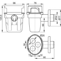 Sifon pentru cada Alcaplast AKS5 32 (96123) imaginea #2 — magazin online Desire.md
