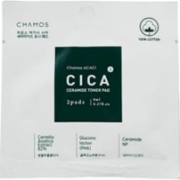 Очищающее средство для лица Chamos Cica Ceramide Toner Pad 2pcs