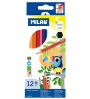 Creioane colorate Milan Smooth Stroke 12pcs (80012)