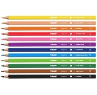 Creioane colorate Milan Smooth Stroke 12pcs (80012) imaginea #2 — magazin online Desire.md