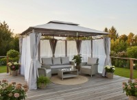Cort-baldachin GardenLine TUN0372 3x4x2.65m Biege imaginea #9 — magazin online Desire.md