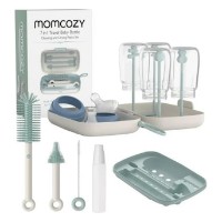 Set îngrijire biberoane Momcozy Green 7in1 (LS001-GE12NB-A)