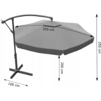 Umbrelă de gradină GardenLine GAO5316 Grey imaginea #7 — magazin online Desire.md